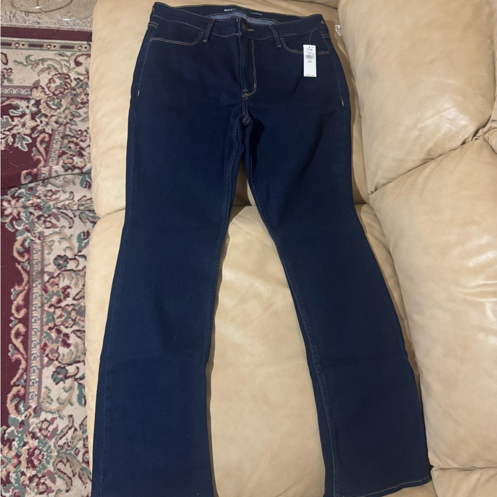 Old Navy Women's Deep Indigo Flare Jeans